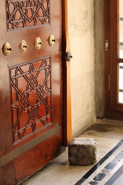 door seal threshold close up