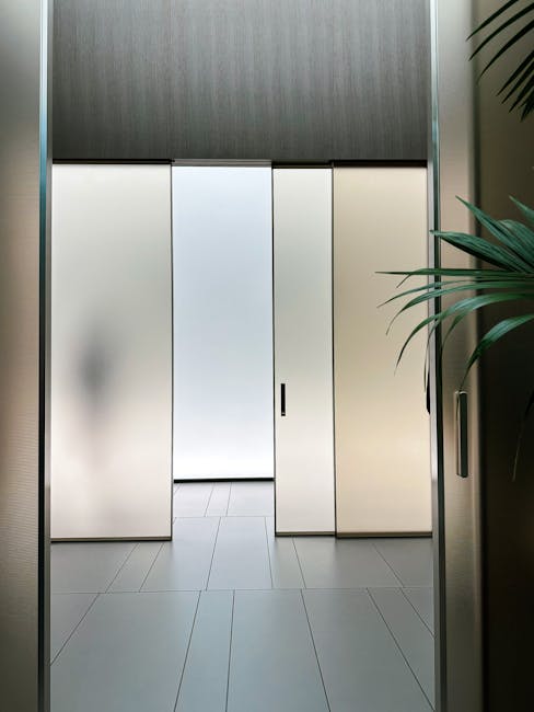 frosted glass door home