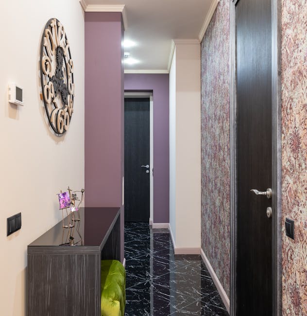 modern apartment hallway entrance